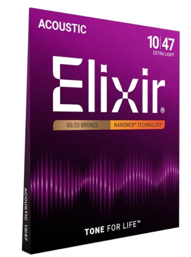 Cordas Elixir Acoustic Bronze, Extra Light (.010-.047)