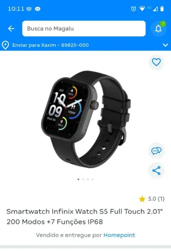 Relógio smartwatch