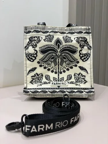 Bolsa Mimo Farm Rio - Preto e Branco