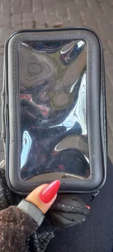 Capa de celular contra chuva para moto