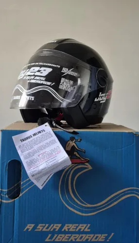 Capacete Joy23 - Preto - 60 - Open Face - Novo
