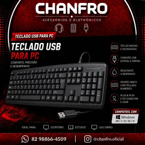 Teclado usb pc