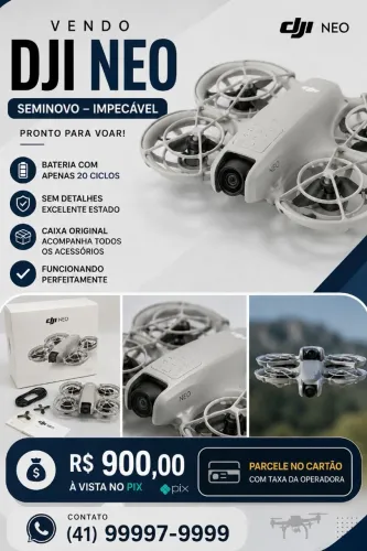 Drone DJI Neo semi novo