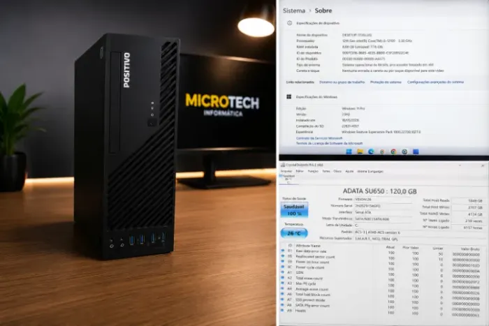 Computador Core I3 12º 8GB