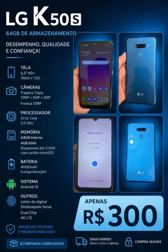 LG k50s Novo 