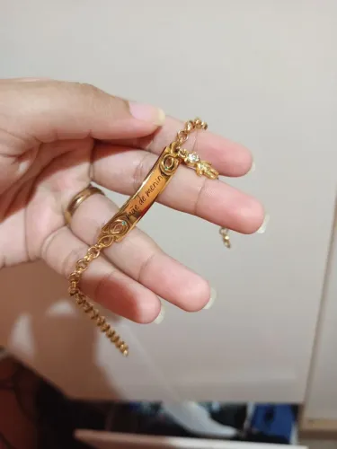 Pulseira feminina semi jóia