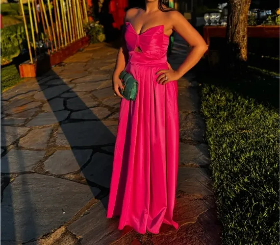 Vestido rosa para Casamento 
