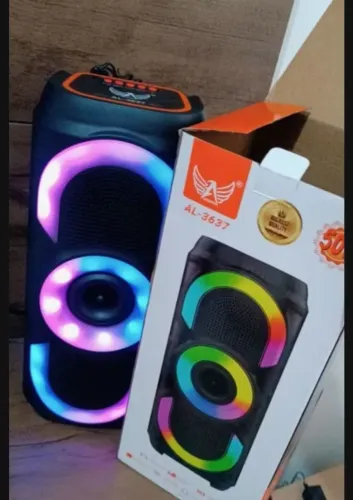 Caixa De Som Bluetooth Portátil RGB Potente TWS USB Estéreo 30/50W