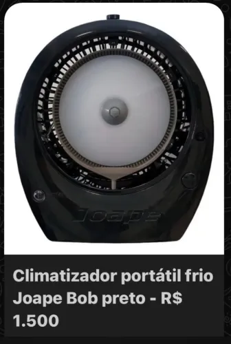 CLIMATIZADOR PORTÁTIL JOAPE BOB PRETO