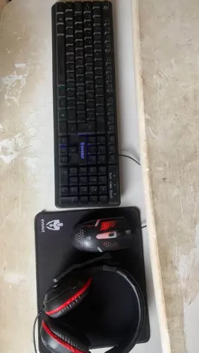 Kit gamer Evolut preto completo