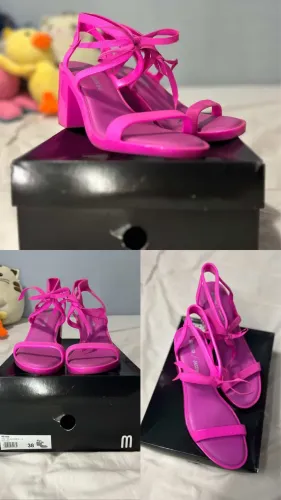Melissa Ophelia + Jason Wu Salto Bloco Feminina - Rosa