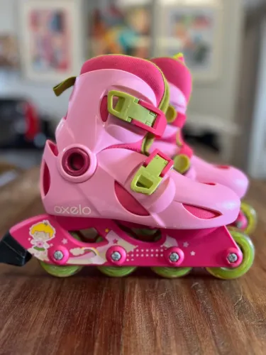 Patins infantil+capacete+joelheira+cotoveleira+luva