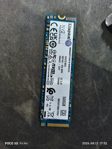 SSD Kingston Nv2 500GB, M.2 2280, NVME PCIE 4.0 X4, Leitura 3500MB/s E Gravação 2100MB/s.