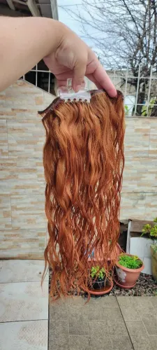 Mega Hair Ruivo Ondulado