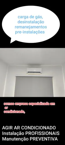 Instalação e manutenção de ar condicionado