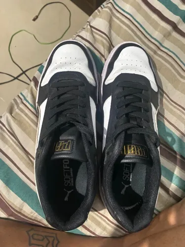 Tênis Puma Caven 2.0 BDP - Preto/Branco/Dourado - Tam 41 (Seminovo, Usado 1 Vez)