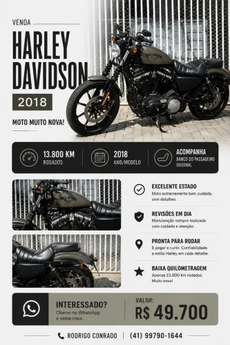 883 Iron HD baixo km