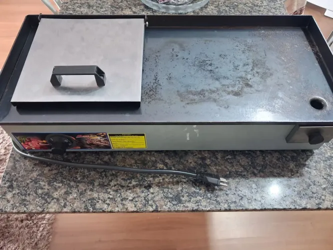Chapa para hambúrguer grill