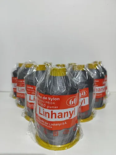 Linhanyl Poliamida 250gr cor 60 - kit 10 unidades