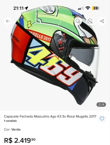 Capacete AGV + Macacão TEXX