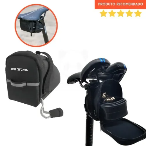 Bolsa De Selim Bicicleta Bike Gta Refletiva P/ Ferramentas - Entrega Hoje!