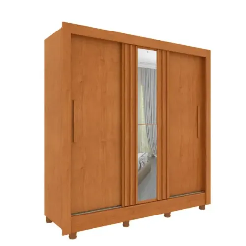 Guarda Roupa Casal Paraty 1m90 Com Espelho