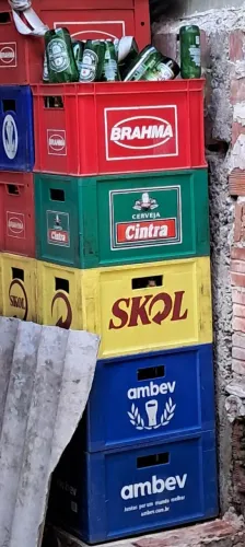 Engradados de cervejas