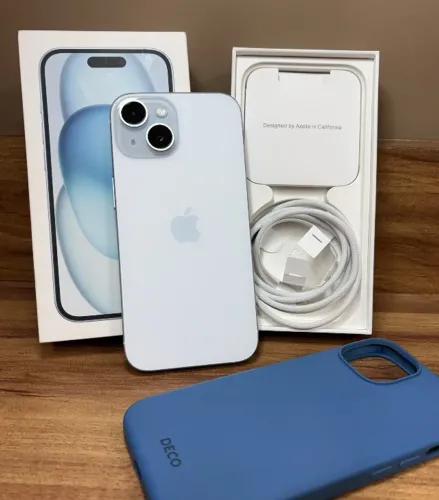 iPhone 15 128GB Impecável (Bateria 92%) - Na Caixa + NF + Brinde