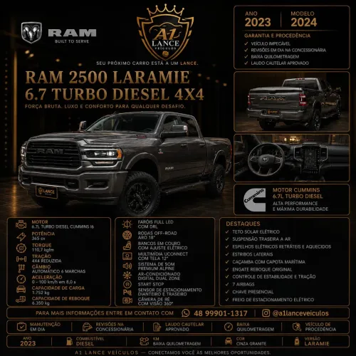 Ram 2500 Laramie 6.7 TDI CD 4X4 Diesel 2024