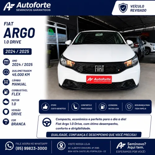 Fiat Argo Drive 1.0 6V Flex 2025