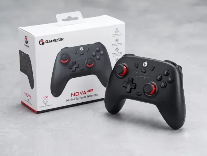 Controle Sem Fio GameSir Nova Lite Hall Effect Multiplataforma (PC, Switch, Android)
