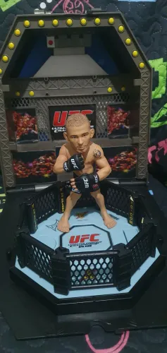 FIGURA AÇÃO UFC ROUND 5 JOSE ALDO SO O BONECO COMPLETE SUA COLEÇÃO CAMPEÕES OCTAGONO