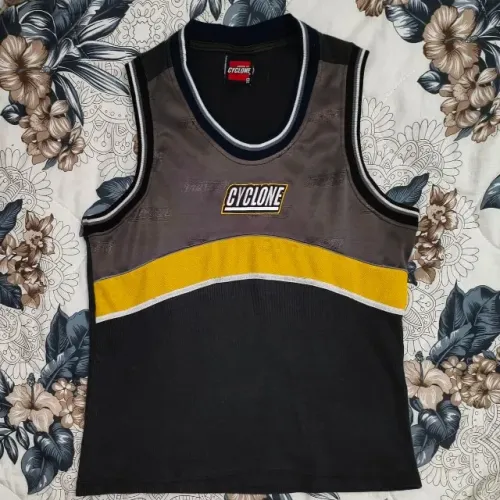 camisa regata cyclone antiga anos 2000 tamanho p cinza