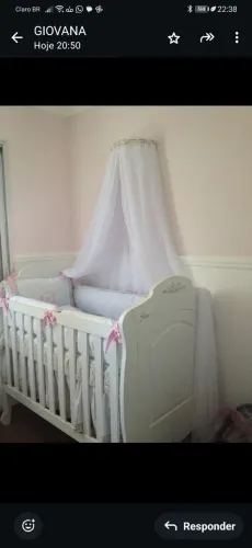 Vendo berço em ótimo estado na cor branca