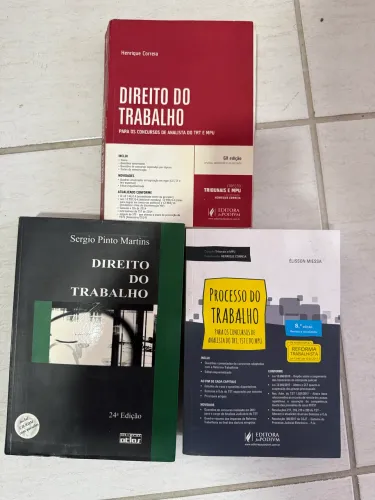 Livros de Direito do trabalho e processo do trabalho