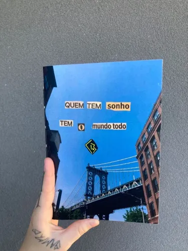Caderno Quem Tem Sonho Tem O Mundo Todo SEM PAUTA