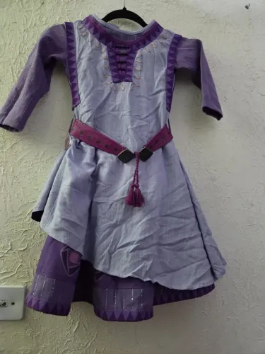 Vestido Asha Filme Wish Infantil Disney Store Usado