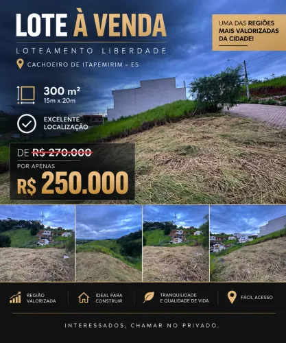 LOTE À VENDA - LOTEAMENTO LIBERDADE