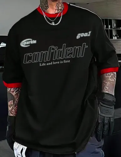Camisa masculina oversized preta