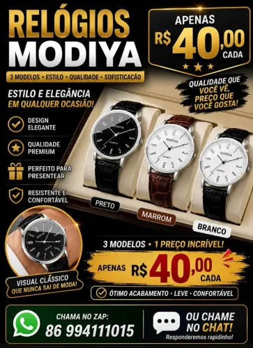 Relógio analógico MONDYA original