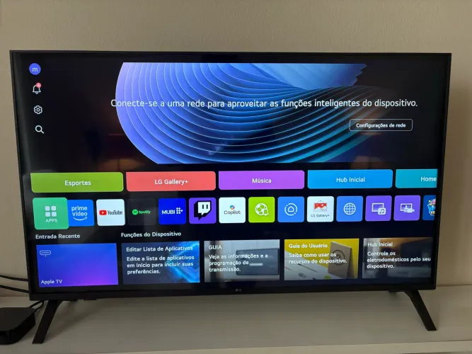 Smart TV LG 43? UHD 4K UA75 - Estado de Nova