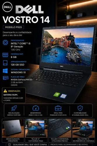 Notebook DELL VOSTRO 14 INTEL CORE I5 8º