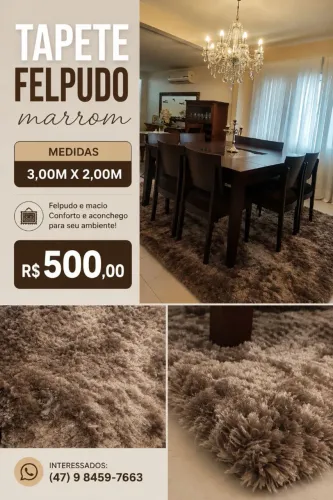 Tapete Felpudo Marrom