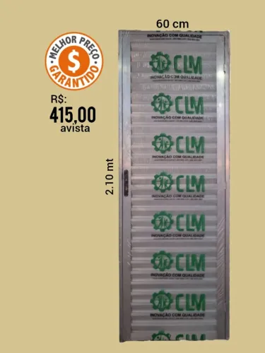 Porta de Alumínio 60cm em Oferta: 415,00