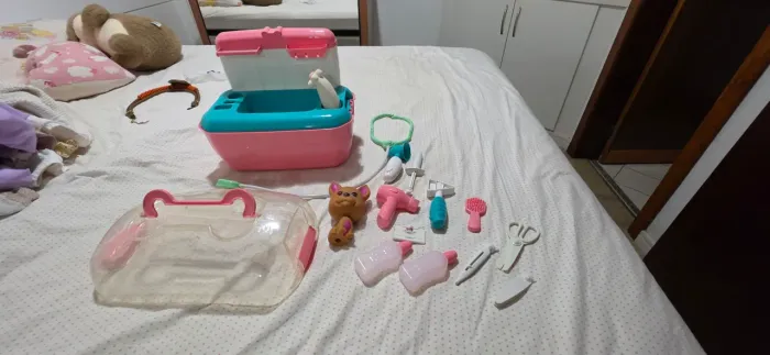 Kit Veterinário Infantil Completo - Super Fofo!