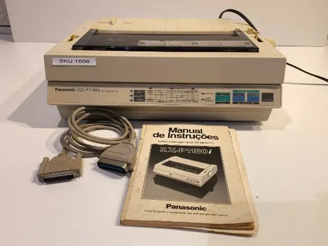 Impressora Matricial Panasonic KX-P1180i (Com Manual e Cabo) - raridade - usada