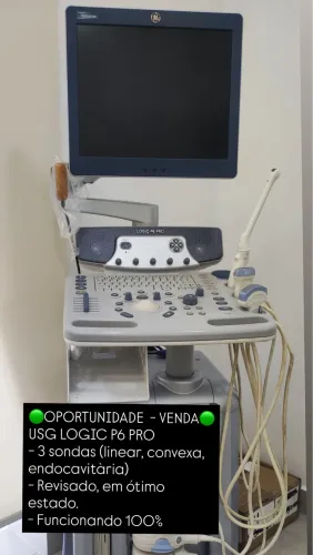 ULTRASSOM USG GE LOGIC P6 pro