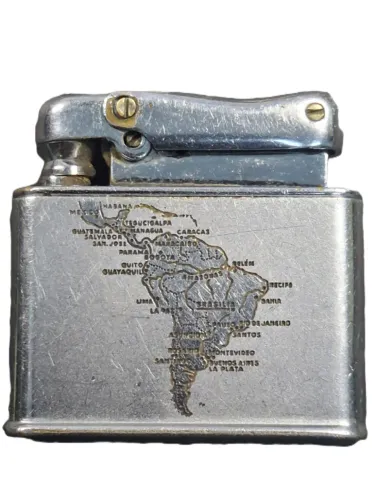 Isqueiro Alemão Ibelo Monopol (West Germany) décadas de 50/60 Modelo América Latina década