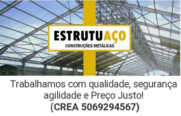 Ótimo preço em Estruturas Metálicas, Galpões e residênciais