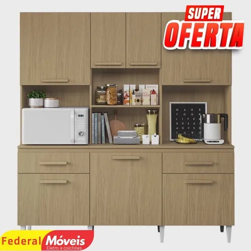 Armário de cozinha mary 7 portas - novo na caixa - entregamos 